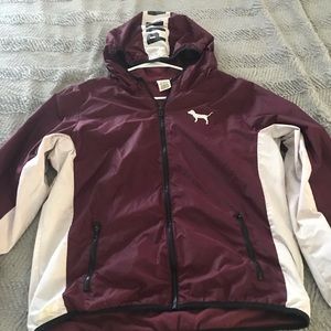 Vs pink zip up jacket sz m/l
